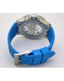 Roger Dubuis Excalibur Skeleton Blue Rubber Strap Swiss Automatic Watch