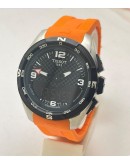 Tissot T Touch Solar Orange Rubber Strap Watch