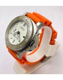 Panerai Submersible Orange Rubber Strap Swiss Automatic Watch