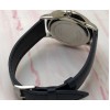 Movado Ultra Slim Steel Dark Blue Leather Strap Watch