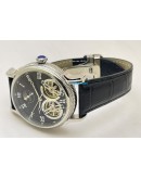 Cartier Rotonde De Cartier Double Tourbillon Sun Moon Phase Black Steel Swiss ETA Automatic Watch