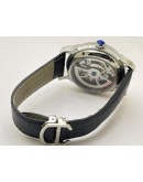 Cartier Rotonde De Cartier Double Tourbillon Sun Moon Phase Black Steel Swiss ETA Automatic Watch