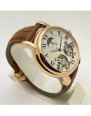 Cartier Rotonde De Cartier Double Tourbillon Sun Moon Phase White Rose Gold Swiss ETA Automatic Watch