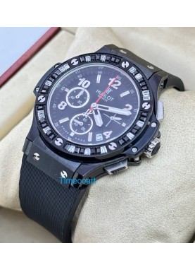 Hublot Big Bang Stone Bezel Full Black Ladies Watch