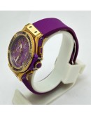 Hublot Big Bang Purple Rubber Strap Ladies Watch