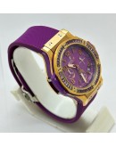 Hublot Big Bang Purple Rubber Strap Ladies Watch