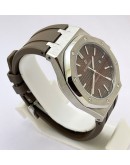 Audemars Piguet Royal Oak Brown Rubber Strap Swiss Automatic Watch