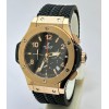 Hublot Big Bang Rose Gold 2 Black Rubber Strap Watch
