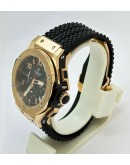 Hublot Big Bang Rose Gold 2 Black Rubber Strap Watch