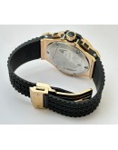 Hublot Big Bang Rose Gold 2 Black Rubber Strap Watch