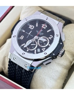 Hublot Big Bang Steel Black 2 Rubber Strap Watch