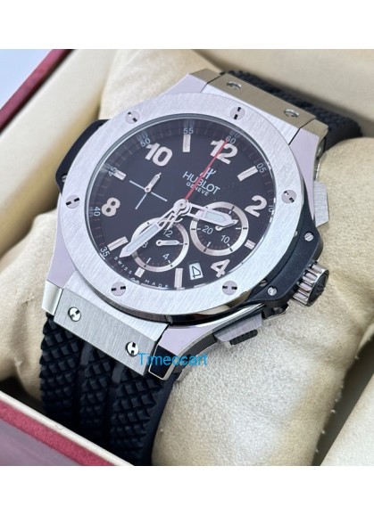 Hublot Big Bang Steel Black 2 Rubber Strap Watch