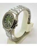 Patek Philippe Nautilus Steel Green Swiss Automatic Watch