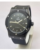 Hublot Vendom Classic Full Black Rubber Strap Swiss Automatic Watch