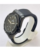 Hublot Vendom Classic Full Black Rubber Strap Swiss Automatic Watch