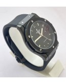 Hublot Vendom Classic Full Black Rubber Strap Swiss Automatic Watch