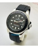  Rolex Yacht Master Steel Black Rubber Strap Swiss Automatic Watch