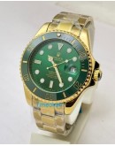 Rolex Submariner Green Full Gold Swiss Automatic Watch