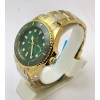 Rolex Submariner Green Full Gold Swiss Automatic Watch