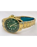 Rolex Submariner Green Full Gold Swiss Automatic Watch