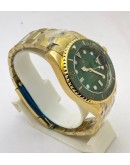 Rolex Submariner Green Full Gold Swiss Automatic Watch