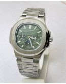 Patek Philippe Nautilus GMT DAY-MONTH Green Steel Swiss Automatic Watch