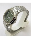 Patek Philippe Nautilus GMT DAY-MONTH Green Steel Swiss Automatic Watch