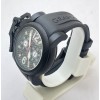 Graham Oversize Black Rubber Strap Watch