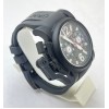 Graham Oversize Black Rubber Strap Watch
