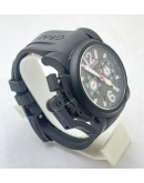 Graham Oversize Black Rubber Strap Watch