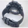 Graham Oversize Black Rubber Strap Watch