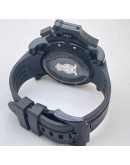 Graham Oversize Black Rubber Strap Watch