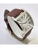 Franck Muller Square Master Leather Strap Watch