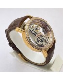 Corum Bubble Golden Bridge Diamond Bezel Round Swiss Automatic Watch