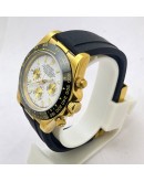 Rolex Daytona White Dial Rubber Strap Watch