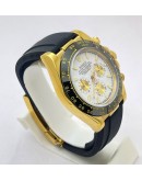 Rolex Daytona White Dial Rubber Strap Watch