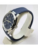 OMEGA SEAMASTER AQUA TERRA BLUE RUBBER STRAP SWISS AUTOMATIC WATCH