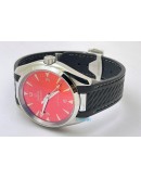 OMEGA SEAMASTER AQUA TERRA RED RUBBER STRAP SWISS AUTOMATIC WATCH