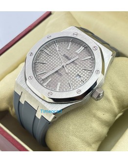 Audemars Piguet Royal Oak Black Leather Strap Swiss ETA