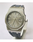 Audemars Piguet Royal Oak Grey Rubber Strap Swiss Automatic Watch