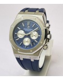 Audemars Piguet Chronometer Blue Rubber Strap Watch