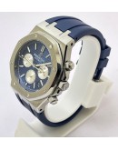 Audemars Piguet Chronometer Blue Rubber Strap Watch