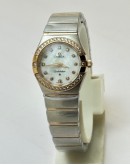 Omega Constellation Diamond Mark Mother Of Pearl Diamond Bezel Ladies Watch