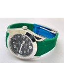 Rolex Air King Green Rubber Strap Swiss Automatic Watch
