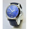 Panerai GMT Blue Leather Strap Swiss Automatic Watch