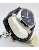 Panerai GMT Blue Leather Strap Swiss Automatic Watch