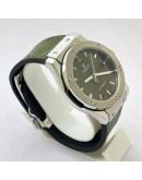 Hublot Vendom Classic Steel Green Leather Strap Swiss Automatic Watch