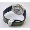 Hublot Vendom Classic Steel Green Leather Strap Swiss Automatic Watch