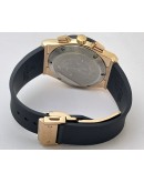 Hublot Classic Fusion Chronograph Rose Gold Black Rubber Strap Watch