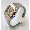 Cartier Santos Horloge Skeleton Rose Gold Bezel Watch